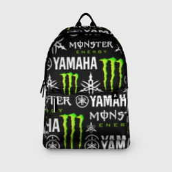 Рюкзак с принтом Yamaha X monster sport для любого человека, вид спереди №3. Цвет основы: белый