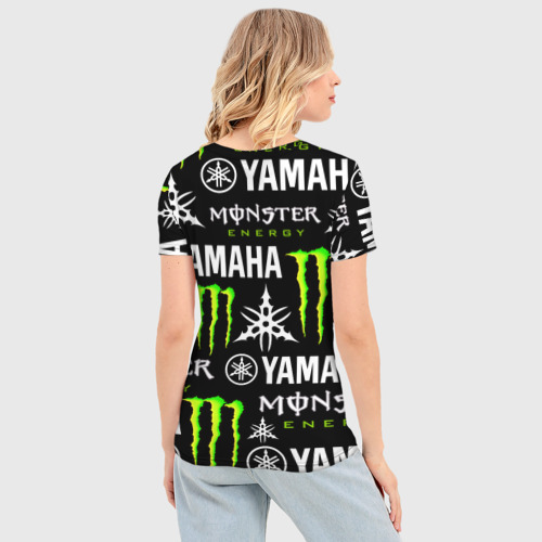 Женская футболка 3D Slim Yamaha X monster sport, цвет 3D печать - фото 4