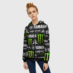 Женская толстовка 3D на молнии Yamaha X monster sport - фото 2