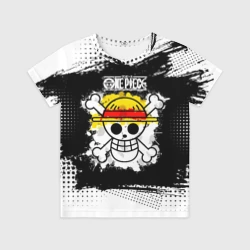 Детская футболка 3D Весёлый Роджер пиратов Соломенной Шляпы