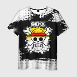 Мужская футболка 3D Весёлый Роджер пиратов Соломенной Шляпы