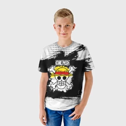 Детская футболка 3D Весёлый Роджер пиратов Соломенной Шляпы - фото 2