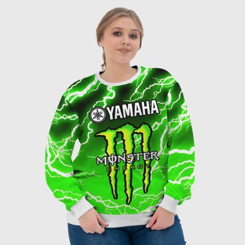 Женский свитшот 3D Yamaha X monster sport, цвет 3D печать - фото 6