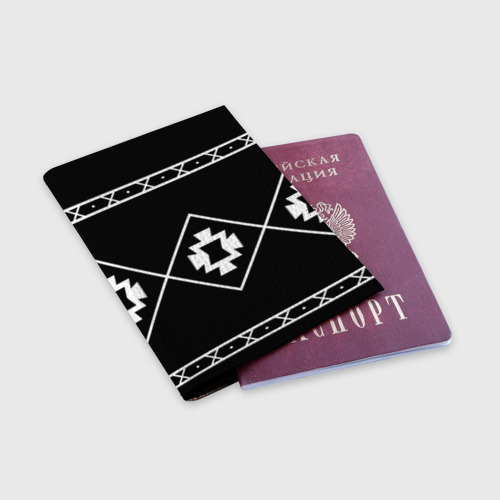 Обложка для паспорта матовая кожа Кимоно Дракена V2, цвет пыльно-розовый - фото 3