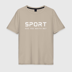 Мужская футболка хлопок Oversize Sport