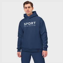 Мужской костюм oversize хлопок Sport - фото 2