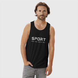 Мужская майка хлопок Sport - фото 2