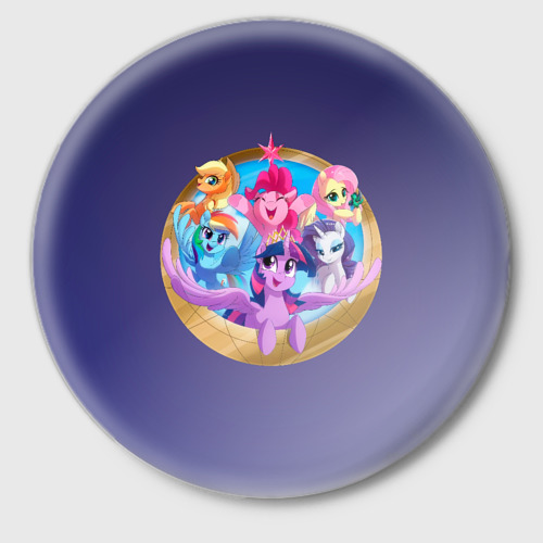 Значок Pony team, цвет белый