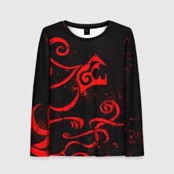 Женский лонгслив 3D Татуировка Дракена
