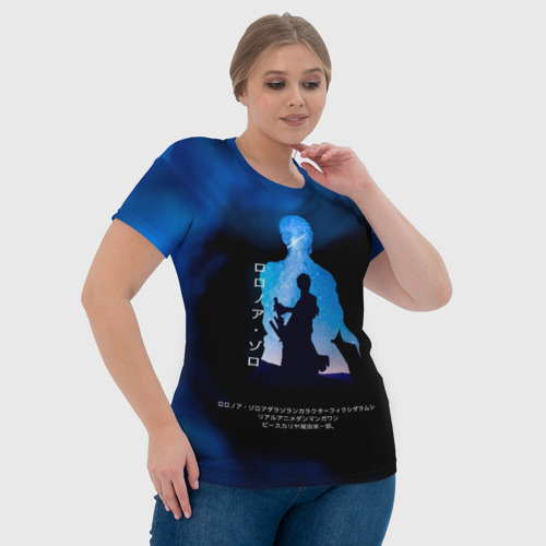 Женская футболка 3D с принтом Ророноа Зоро | One Piece Большой куш, фото #4
