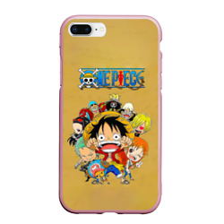 Чехол для iPhone 7Plus/8 Plus матовый Персонажи One Piece. Большой куш