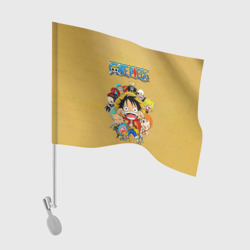 Флаг для автомобиля Персонажи One Piece. Большой куш