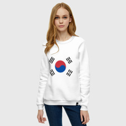 Женский свитшот хлопок Корея Корейский флаг - фото 2