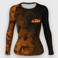 Женский рашгард 3D KTM КТМ camo racing