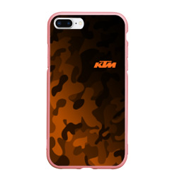 Чехол для iPhone 7Plus/8 Plus матовый KTM КТМ camo racing