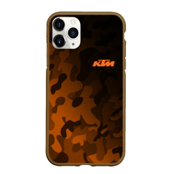 Чехол для iPhone 11 Pro Max матовый KTM КТМ camo racing