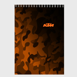 Скетчбук KTM КТМ camo racing