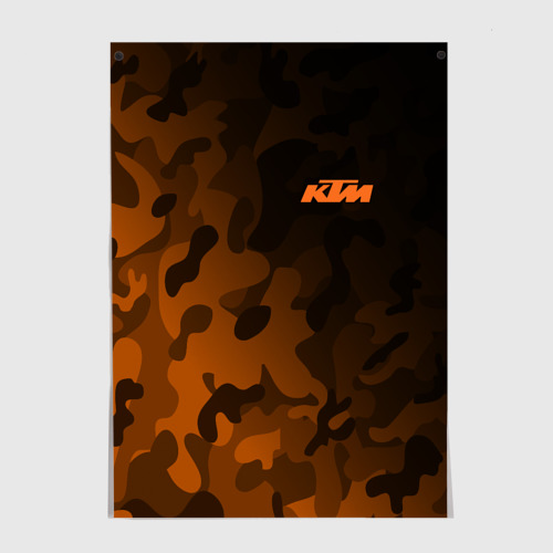 Постер KTM КТМ camo racing