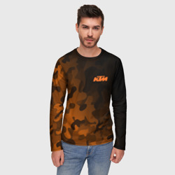 Мужской лонгслив 3D KTM КТМ camo racing - фото 2