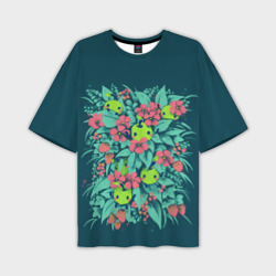 Мужская футболка oversize 3D SV flowers