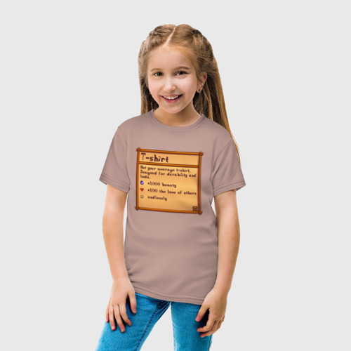 Детская футболка хлопок T-shirt SV, цвет пыльно-розовый - фото 5