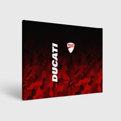 Холст прямоугольный Ducati Дукати камуфляж