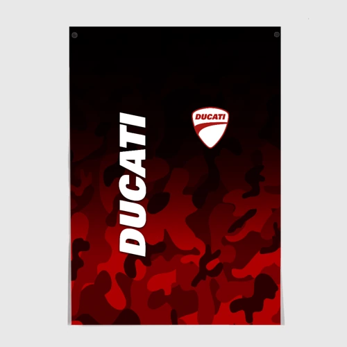 Постер Ducati Дукати камуфляж
