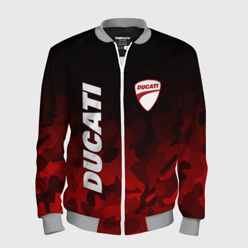 Мужской бомбер 3D Ducati Дукати камуфляж