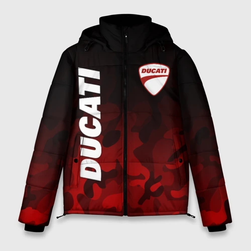 Мужская зимняя куртка 3D Ducati Дукати камуфляж