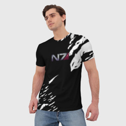 Мужская футболка 3D Mass Effect последний бой - фото 2