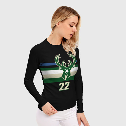 Женский рашгард 3D Milwaukee Bucks форма, цвет 3D печать - фото 3