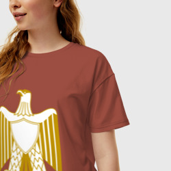Женская футболка хлопок Oversize Египет Египетский герб - фото 2