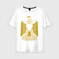 Египет Египетский герб – Женская футболка хлопок Oversize с принтом купить со скидкой в -16%