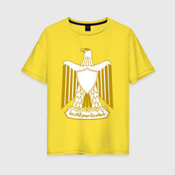 Египет Египетский герб – Футболка оверсайз из хлопка с принтом купить со скидкой в -16%