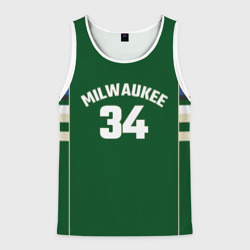 Мужская майка 3D Milwaukee Bucks. Гостевая форм