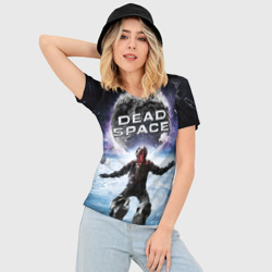 Женская футболка 3D Slim Айзек в мертвом космосе - фото 2