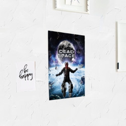 Постер с принтом Айзек в мертвом космосе для любого человека, вид спереди №3. Цвет основы: белый