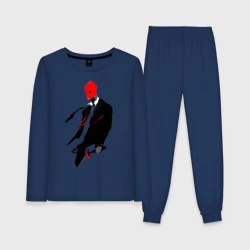 Женская пижама с лонгсливом хлопок Дорохэдоро Син