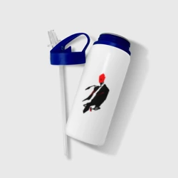 Бутылка для воды с трубочкой Дорохэдоро Син - фото 2