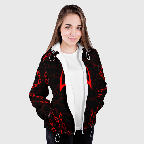 Женская куртка 3D Sukuna Итадори, цвет белый - фото 4