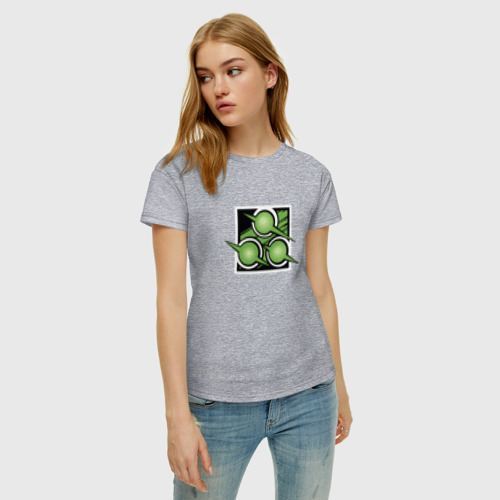 Женская футболка хлопок с принтом RAINBOW SIX SIEGE ZERO, фото на моделе #1