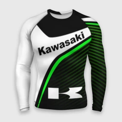 Мужской рашгард 3D Kawasaki Кавасаки sport