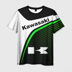 Мужская футболка 3D Kawasaki Кавасаки sport