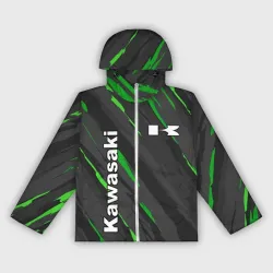 Женская ветровка 3D Kawasaki Кавасаки sport