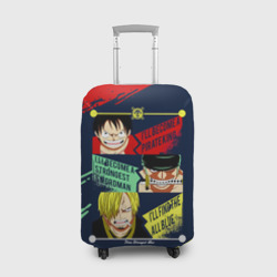 Чехол для чемодана 3D Луффи, Зоро и Санджи One Piece