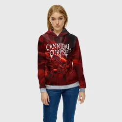 Женская толстовка 3D Blood Cannibal Corpse Труп Каннибала - фото 2