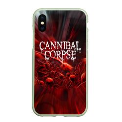 Чехол для iPhone XS Max матовый Blood Cannibal Corpse Труп Каннибала