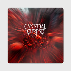 Магнит виниловый Квадрат Blood Cannibal Corpse Труп Каннибала