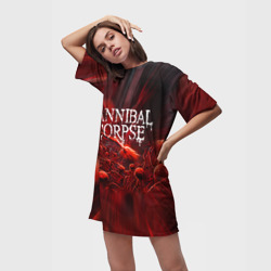 Платье-футболка 3D Blood Cannibal Corpse Труп Каннибала - фото 2