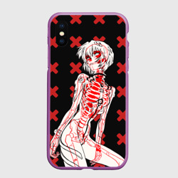 Чехол для iPhone XS Max матовый Ева 00 Аянами Рей в X Ray